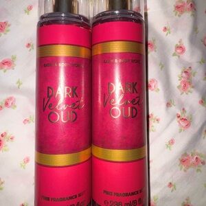Bath & Body Works Dark Velvet Oud Fine Fragrance Mist - Pink & Gold